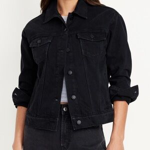 ⭐️ TALL ⭐️ Old Navy Black Denim Jacket